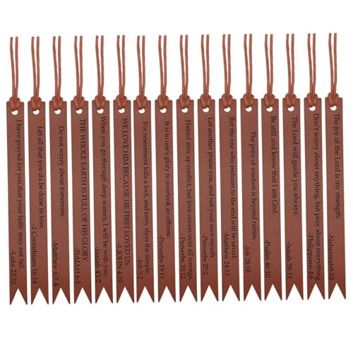 16Pcs Leather Bible Tabs, Luxury Bible Tabs for Women and Men, Easy to Read and Apply, Labels for Easy Navigation, Brown 16Pcs Leather Bible Tabs, Luxury Bible Tabs for Women and Men, Easy to Read and Apply, Labels for Easy Navigation, Brown von Lejelyma