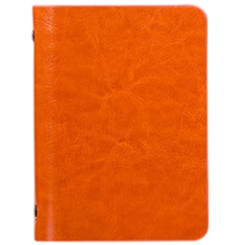 Pocket Notebook, 6 Ring A7 Kleine Notebook -Taschengröße mit leeren Papieren Leder Mini -Notizblock für Büro -Heimschule Schreibzubehör von Lejelyma