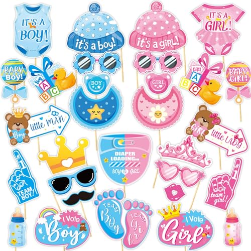 Baby Fotostand Requisiten Geschlecht Reveal Party Junge oder Mädchen Dusche Geburtstags, er oder sie Fotografie Hintergrund für Geschlecht Reveal Baby Dusche Supplies Baby Fotostand Requisiten Geschlecht Reveal Party Junge oder Mädchen Dusche Geburtstags, er oder sie Fotografie Hintergrund für Geschlecht Reveal Baby Dusche Supplies von Lekabee