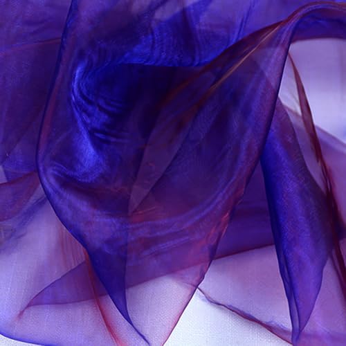 1,5 m x 1 m, schillernder Organza-Stoff, Farbverlauf, Organza-Spitzenstoff, schillerndes holografisches Gaze-Material, Stoff für Bastelarbeiten, Nähen, Dekorationen, Königsblau und Rot 1,5 m x 1 m, schillernder Organza-Stoff, Farbverlauf, Organza-Spitzenstoff, schillerndes holografisches Gaze-Material, Stoff für Bastelarbeiten, Nähen, Dekorationen, Königsblau und Rot von Leliafleury