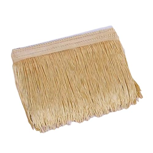 10 cm x 10 m goldene Fransenborte zum Nähen, Fransenborte, Polyester-Quastenband für Bastelarbeiten, Nähen von Leliafleury