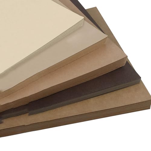20 Blatt A4 farbiger Karton, 230 g Karton, braunes Kartonpapier für Bastelprojekte von Leliafleury