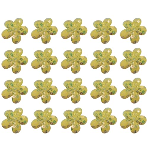 20 x Pailletten-Blumenaufnäher, 5,5 cm, Blumen-Pailletten, Spitzenaufnäher für Bastelarbeiten, Kleidung, Hüte, Taschen, Dekoration, Gelb 20 x Pailletten-Blumenaufnäher, 5,5 cm, Blumen-Pailletten, Spitzenaufnäher für Bastelarbeiten, Kleidung, Hüte, Taschen, Dekoration, Gelb von Leliafleury