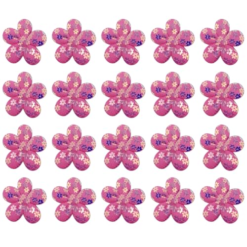 20 x Pailletten-Blumenaufnäher, 5,5 cm, Blumen-Pailletten, Spitzenaufnäher für Bastelarbeiten, Kleidung, Hüte, Taschen, Dekoration, Rosenrot 20 x Pailletten-Blumenaufnäher, 5,5 cm, Blumen-Pailletten, Spitzenaufnäher für Bastelarbeiten, Kleidung, Hüte, Taschen, Dekoration, Rosenrot von Leliafleury