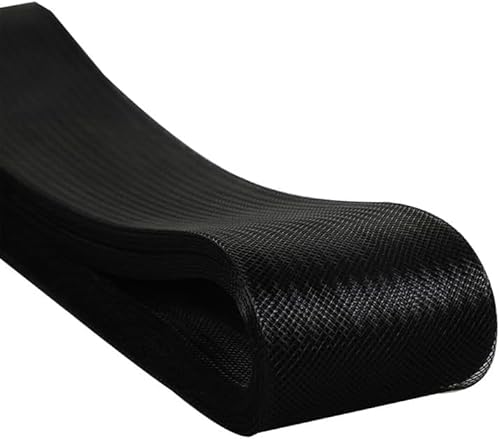 5 cm x 20 m, schwarzes steifer Rosshaar-Zopf, Polyester, Rosshaar-Zopf, steifer Zopf, zum Ausbeinen, Nähen, Hochzeitskleid, Hutzubehör von Leliafleury