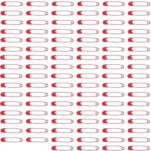 Leliafleury 100 rote Sicherheitsnadeln, 30 mm, Metall-Sicherheitsnadeln, Mini-Sicherheitsnadeln für Heimwerker, Stricken, Kleidung, Nähen Leliafleury 100 rote Sicherheitsnadeln, 30 mm, Metall-Sicherheitsnadeln, Mini-Sicherheitsnadeln für Heimwerker, Stricken, Kleidung, Nähen von Leliafleury