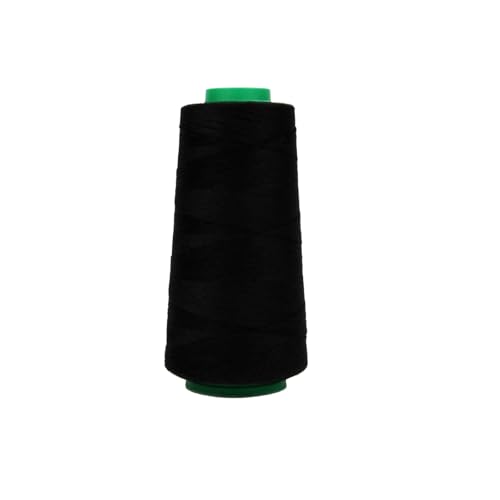 Leliafleury 3000 Yard Allzweck-Polyester-Nähgarn, Polyester-Stickgarn zum Nähen von Stickprojekten, Schwarz Leliafleury 3000 Yard Allzweck-Polyester-Nähgarn, Polyester-Stickgarn zum Nähen von Stickprojekten, Schwarz von Leliafleury