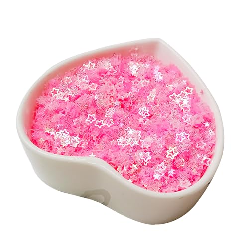 Leliafleury 4 mm rosa Stern-Pailletten, Konfetti, schillernder Stern, Tischkonfetti, PVC-Glitzer-Pailletten für Hochzeits-Party-Dekorationen, 20 g Leliafleury 4 mm rosa Stern-Pailletten, Konfetti, schillernder Stern, Tischkonfetti, PVC-Glitzer-Pailletten für Hochzeits-Party-Dekorationen, 20 g von Leliafleury