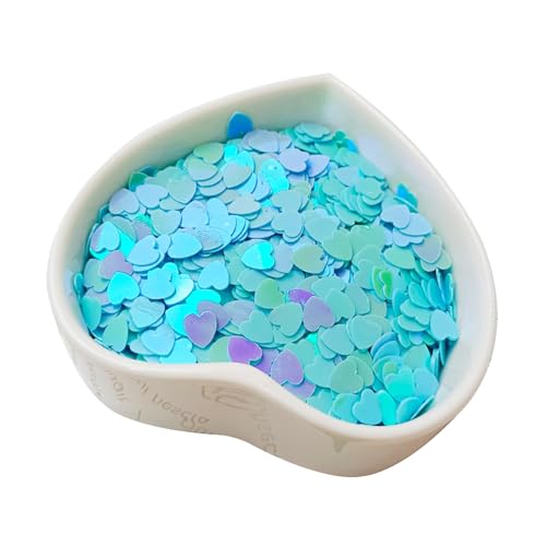 Leliafleury 6 mm blaues Herz-Pailletten-Konfetti, schillerndes herzförmiges Konfetti, PVC, Glitzer-Pailletten für Hochzeits-Party-Dekorationen, 20 g Leliafleury 6 mm blaues Herz-Pailletten-Konfetti, schillerndes herzförmiges Konfetti, PVC, Glitzer-Pailletten für Hochzeits-Party-Dekorationen, 20 g von Leliafleury