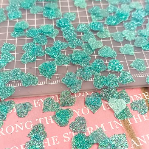 Leliafleury 8 mm blaue Herz-Pailletten, Konfetti, Glitzer, Herz, Konfetti, PVC, flache lose Pailletten für Hochzeits-Party-Dekorationen, 20 g Leliafleury 8 mm blaue Herz-Pailletten, Konfetti, Glitzer, Herz, Konfetti, PVC, flache lose Pailletten für Hochzeits-Party-Dekorationen, 20 g von Leliafleury