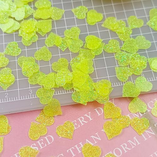 Leliafleury 8 mm gelbe Herz-Pailletten, Konfetti, Glitzer, Herz, Konfetti, PVC, flache lose Pailletten für Hochzeits-Party-Dekorationen, 20 g Leliafleury 8 mm gelbe Herz-Pailletten, Konfetti, Glitzer, Herz, Konfetti, PVC, flache lose Pailletten für Hochzeits-Party-Dekorationen, 20 g von Leliafleury