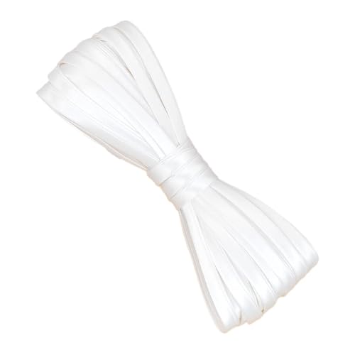 Satin-Paspelkordel, 0,6 cm x 5 m, zum Nähen von Kleidung, Schrägband, Lippenkordel, weiße Bindung, Paspelborte von Leliafleury