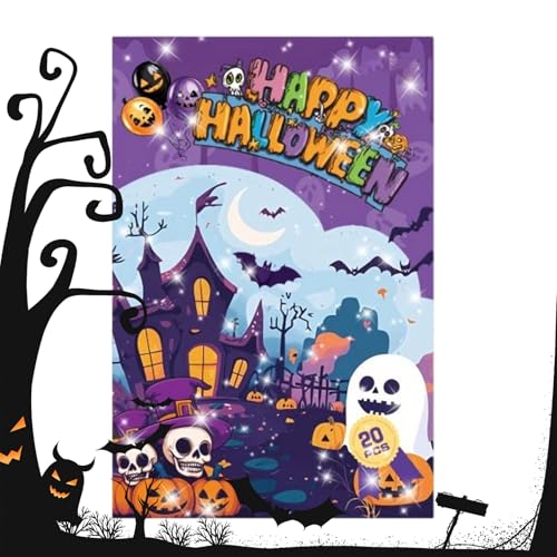 Halloween Scrapbook Sticker | Gruselig-Süße Kürbis Laptop Aufkleber,20 Blatt Halloween-Dekoration Für Kinder Erwachsene Trinkflaschen Skateboard Partytüten von Lembeauty