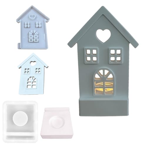 Silikonform Haus | 3D Silikonformen Gießformen Häuser Kerzenformen Für Urlaub Süßigkeiten/Kuchen/Kekse/Handgemachte Seife/Schokolade/Gelee von Lembeauty