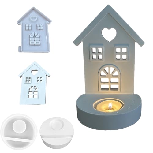 Silikonform Haus | 3D Silikonformen Gießformen Häuser Kerzenformen Für Urlaub Süßigkeiten/Kuchen/Kekse/Handgemachte Seife/Schokolade/Gelee von Lembeauty