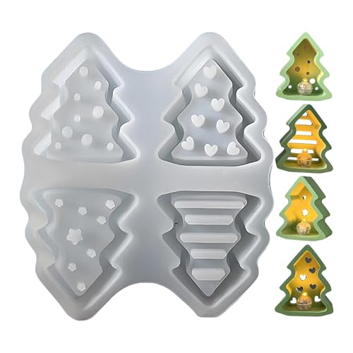 Weihnachtsbaum Silikonform - Silikon Baumform Für Kerzenwachs Und Gips - Antihaft Bastelbedarf Für Kerzen Seife Kuchen Deko von Lembeauty