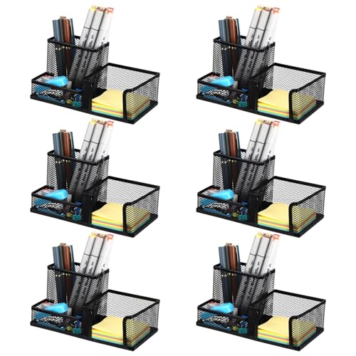 Lemecima Stifthalter für den Schreibtisch, Netzstoff, Metall, Stiftehalter, Stiftebecher, Marker, Schreibtisch-Caddy mit Haftnotizen, Organizer für Bürobedarf, Arbeitsplatz, Schule, Zuhause, Schwarz Lemecima Stifthalter für den Schreibtisch, Netzstoff, Metall, Stiftehalter, Stiftebecher, Marker, Schreibtisch-Caddy mit Haftnotizen, Organizer für Bürobedarf, Arbeitsplatz, Schule, Zuhause, Schwarz von Lemecima