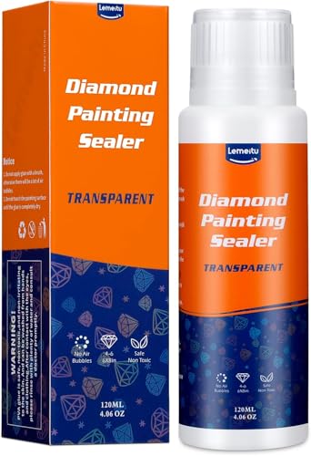 Lemeitu Diamond Painting Sealer,Painting Glue and Puzzle Glue with Sponge Head,5D Diamond Painting Glue and Jigsaw Puzzle Glue for Art Diamond Paint,120ML/4OZ Lemeitu Diamond Painting Sealer,Painting Glue and Puzzle Glue with Sponge Head,5D Diamond Painting Glue and Jigsaw Puzzle Glue for Art Diamond Paint,120ML/4OZ von Lemeitu