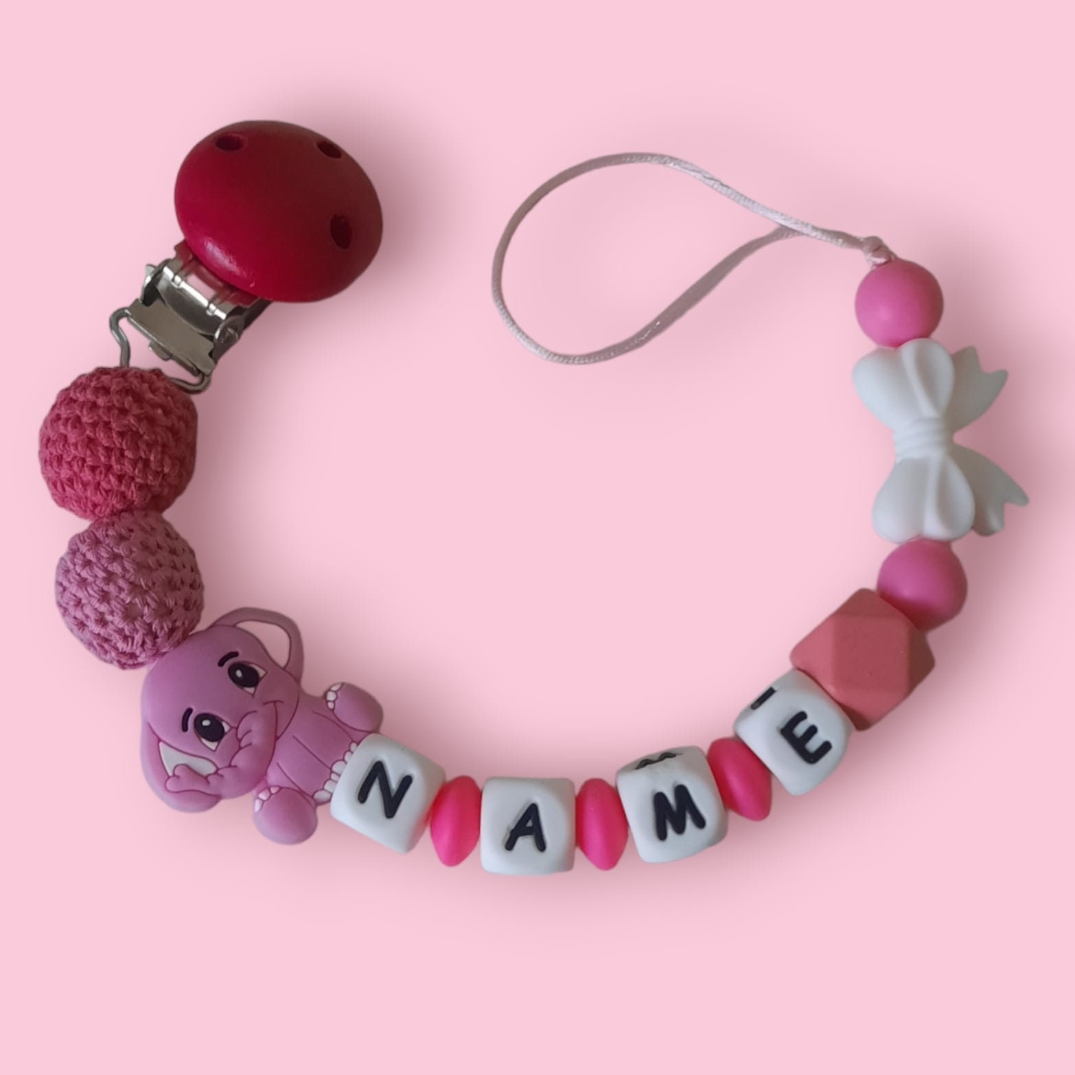 Schnullerkette Personalisiert Schnullerkette Personalisiert von LemeravigliedimariCo