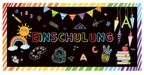 Lemicin 25 Stück Einschulung Einladungskarten mit Umschlägen zum Schulanfang Schulstart für Kinder Junge Mädchen von Lemicin