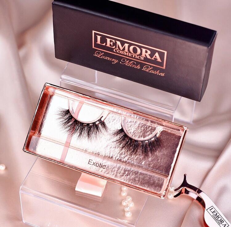 Natürliche Nerz Wimpern. Mittellange Nerzstreifen. Wispy Lashes - Ultradünnes Wimpernband von LemoraCosmetics