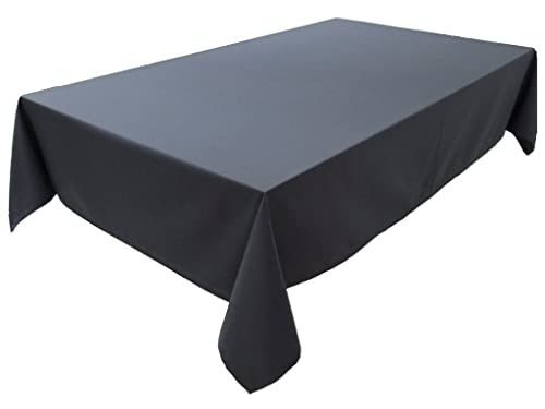 Hochwertige Tischdecke Tischwäsche aus 100% Baumwolle Kollektion Konzept, Farbe & Größe wählbar (Tischdecke - 100x100cm, Anthrazit) von Lemos Home