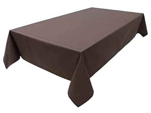 Hochwertige Tischdecke Tischwäsche aus 100% Baumwolle Kollektion Konzept, Farbe & Größe wählbar (Tischdecke - 100x100cm, Chocolate) von Lemos Home