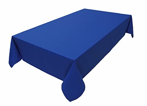 Hochwertige Tischdecke Tischwäsche aus 100% Baumwolle Kollektion Konzept, Farbe & Größe wählbar (Tischdecke - 100x100cm, Royalblau) von Lemos Home