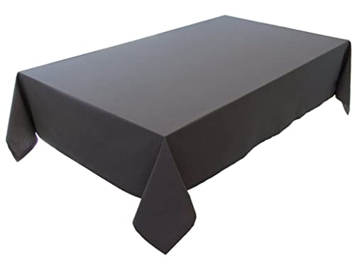 Hochwertige Tischdecke Tischwäsche aus 100% Baumwolle Kollektion Konzept, Farbe & Größe wählbar (Tischdecke - 120x160cm, Basaltgrau) von Lemos Home
