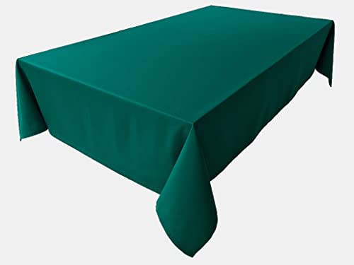 Hochwertige Tischdecke Tischwäsche aus 100% Baumwolle Kollektion Konzept, Farbe & Größe wählbar (Tischdecke - 120x160cm, Tannengrün) von Lemos Home