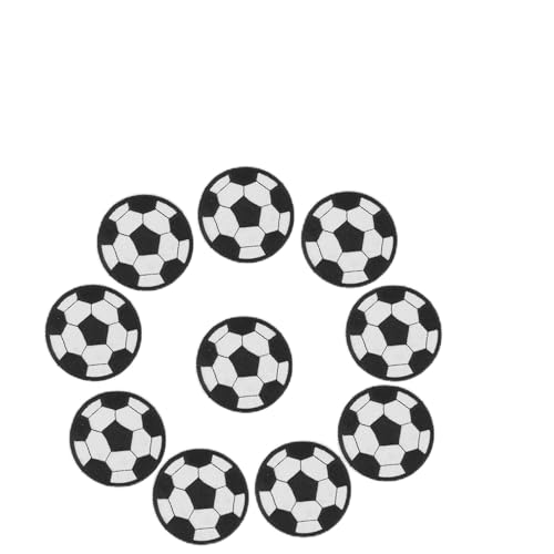 Fußball-Aufnäher, 10 Stück Fußball-Stickerei-Aufnäher Zum Aufbügeln und Aufnähen, für Textilien, Kleidung, Taschen, Schals, Vorhänge, Laken, Schuhe und Hüte Fußball-Aufnäher, 10 Stück Fußball-Stickerei-Aufnäher Zum Aufbügeln und Aufnähen, für Textilien, Kleidung, Taschen, Schals, Vorhänge, Laken, Schuhe und Hüte von LenTLy