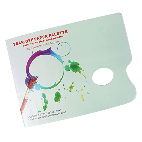 Papierpalette zum Abrei?en, 30 Blatt f¨¹r Aquarell-?lgem?lde, Gouache, glatt und einfach zu mischen, Pigmentfarben, wasserabweisend, Daumenloch, kompakte Gr??e, K¨¹nstlerbedarf Papierpalette zum Abrei?en, 30 Blatt f¨¹r Aquarell-?lgem?lde, Gouache, glatt und einfach zu mischen, Pigmentfarben, wasserabweisend, Daumenloch, kompakte Gr??e, K¨¹nstlerbedarf von LenTLy