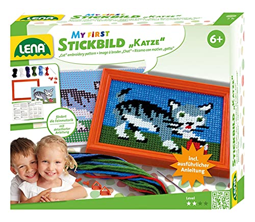 Simm 42601 - Stickbild Katze von Lena