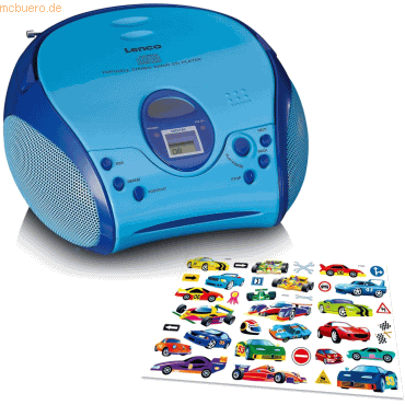 Lenco LENCO Boombox mit CD player, FM radio und Stickern von Lenco
