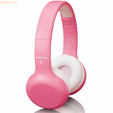 Lenco LENCO Kids BT Kopfhörer mit Stickern, rosa von Lenco