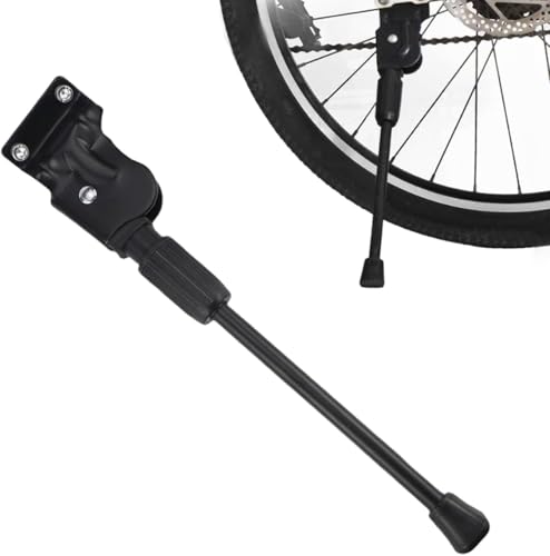 Lengxue Klappbarer Fahrradständer mit 2 Löchern, Fahrradstütze, Stahl, einseitiger Ständer, Ständer für Mountainbike, Rennrad Lengxue Klappbarer Fahrradständer mit 2 Löchern, Fahrradstütze, Stahl, einseitiger Ständer, Ständer für Mountainbike, Rennrad von Lengxue