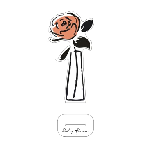 Lenotoon Blumenornament, Notizclip, Erweiterter Dunkler Wind, Praktischer Ordner, Datei, Nachricht, Foto, Nachricht, Ornament, F von Lenotoon