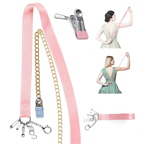 Lenporl Reißverschluss-Helfer für Kleider und Stiefel, Reißverschluss-Zieher-Design mit Haken und Clip von Lenporl
