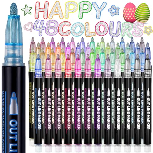 Lenski Glitzerstifte Magische Stifte, Ostergeschenke Kinder, Geschenke für Mädchen, Geschenke Mädchen 4-13 Jahre 48 Outline Zauberstifte Metallic für Scrapbooking Filzstifte Mitgebsel Kindergeburtstag Lenski Glitzerstifte Magische Stifte, Ostergeschenke Kinder, Geschenke für Mädchen, Geschenke Mädchen 4-13 Jahre 48 Outline Zauberstifte Metallic für Scrapbooking Filzstifte Mitgebsel Kindergeburtstag von Lenski