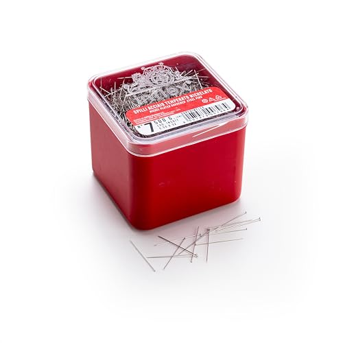 Dünne Nadeln für weiße Kleidung Superinflex Nr. 7 (mm. 0,50 x 32) aus vernickeltem gehärtetem Stahl - 500 g. von Leone Dell'Era