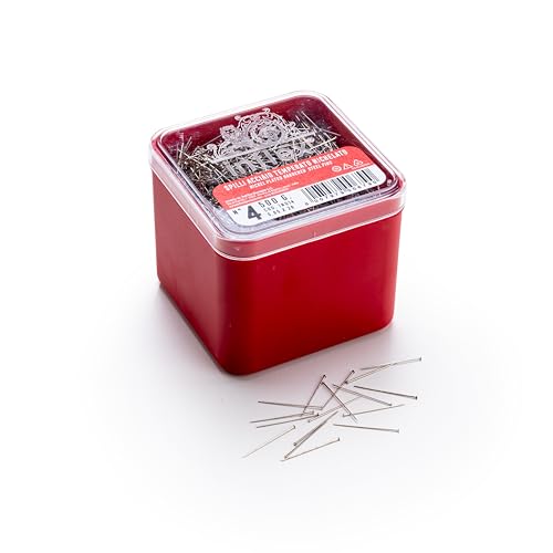 Inflex-Nadeln Nr. 4 (mm. 0,60 x 26) aus gehärtetem Stahl, vernickelt, Box mit 500 g. von Leone Dell'Era