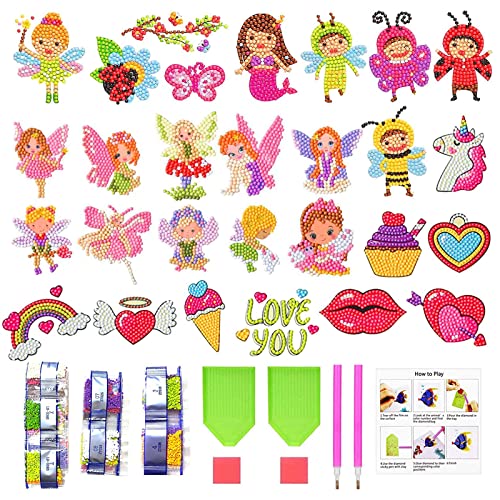 Diamond Painting Kinder, 28 Stück 5d Diamond Painting Sticker Set, Cartoon Little Princess, Kann für DIY -Dekorationsschlüssel, Mobiltelefone, Tassen usw, Geschenke Fürjungen und Mädchen 4-12 Jahre Diamond Painting Kinder, 28 Stück 5d Diamond Painting Sticker Set, Cartoon Little Princess, Kann für DIY -Dekorationsschlüssel, Mobiltelefone, Tassen usw, Geschenke Fürjungen und Mädchen 4-12 Jahre von Leonshco