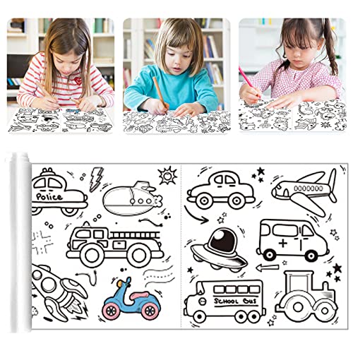 Malpapier Kinder, Papierrolle Malen Kinder, 89 X 29,5 Cm, Keine Duplikate Muster, Kann Gezeichnet und Geschnitten Werden Zeichenrolle, für Jungen Mädchen zum Selbermachen von Graffiti (Transport) von Leonshco