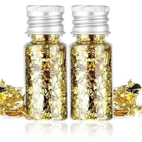 Leopacat Essbares Blattgoldblätter, Lebensmittel Goldfolie Dekoration Essbare Goldfolien Flocken Handwerk Folien Blattgold Goldflocken für Kuchen Backen Schokolade Kunsthandwerk 2 Stück Leopacat Essbares Blattgoldblätter, Lebensmittel Goldfolie Dekoration Essbare Goldfolien Flocken Handwerk Folien Blattgold Goldflocken für Kuchen Backen Schokolade Kunsthandwerk 2 Stück von Leopacat