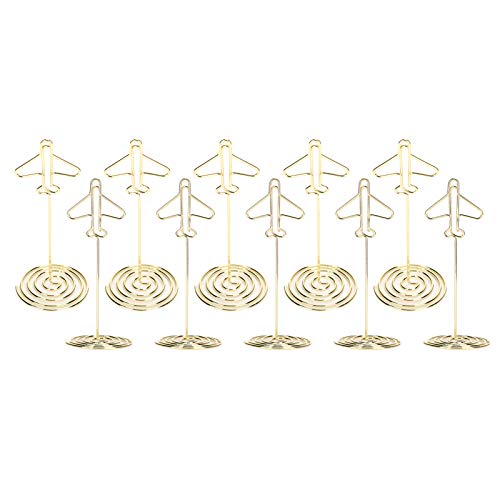 Leopacat StüCk Metall Fotohalter, Gold Memo Clip Halter StäNder, Hochzeit Platzkartenhalter, Tischnummer Table Number Holder Für Bilder Karte Hinweis BüRoklammer Hausdekoration Party Kuchen Dekor von Leopacat