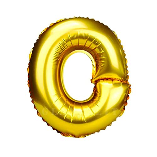 Lepep 45 cm Gold Luftballons Zahlen von 0 bis 9 Buchstaben von A bis Z Party Deko Ballons für Geburtstag Babydusche Brautparty Hochzeit Abschlussball Dekoration Folienballons (Buchstabe O) von Lepep