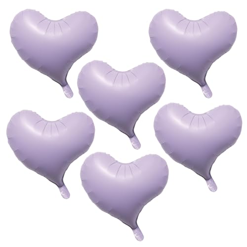 Lepep 6x Flieder Matt-Alufolienballons Asymmetrische Herzform - 6er Set Baby Shower Lepep 6x Flieder Matt-Alufolienballons Asymmetrische Herzform - 6er Set Baby Shower von Lepep