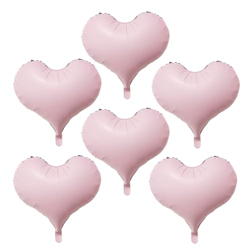 Lepep 6x Rosa Matt-Alufolienballons Herzform - 6er Set Hochzeitsdeko Lepep 6x Rosa Matt-Alufolienballons Herzform - 6er Set Hochzeitsdeko von Lepep