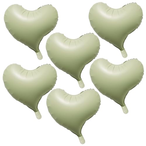 Lepep 6x Türkis Matt-Alufolienballons Asymmetrische Herzform - 6er Set Baby Shower Lepep 6x Türkis Matt-Alufolienballons Asymmetrische Herzform - 6er Set Baby Shower von Lepep