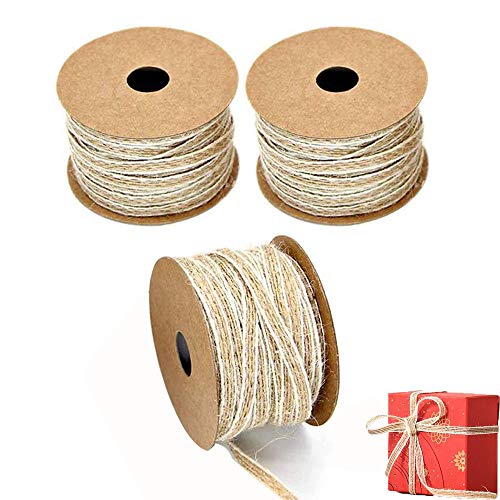 3 Rollen Natürliche Sackleinen Band, Dekoband, Juteband Vintage, Vintage Geschenkband, Multifunktion Retro Fischseidenhanf Juteband für Geschenk, Verpackung, Hochzeit, Inneneinrichtung, DIY 3 Rollen Natürliche Sackleinen Band, Dekoband, Juteband Vintage, Vintage Geschenkband, Multifunktion Retro Fischseidenhanf Juteband für Geschenk, Verpackung, Hochzeit, Inneneinrichtung, DIY von Lepidi